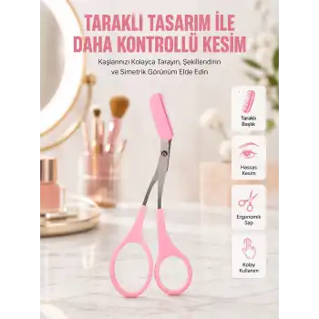 Mini Taraklı Kaş Düzeltici – Hassas Şekillendirme ve Taşınabilir Tasarım