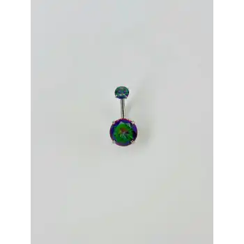 Mistik Topaz Taşlı Göbek Piercing