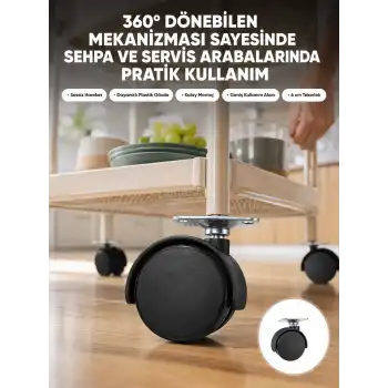 Mobilya Tekerleği 6 cm Kilitsiz Tekli Satış
