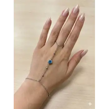 Nazar Boncuğu Detaylı Çelik Şahmaran