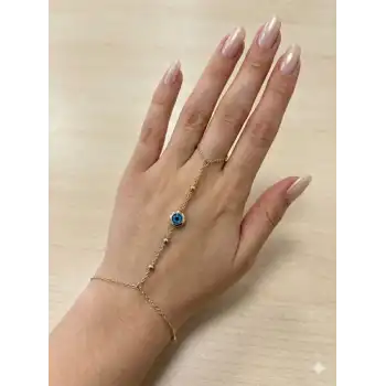 Nazar Boncuğu Detaylı Çelik Şahmaran