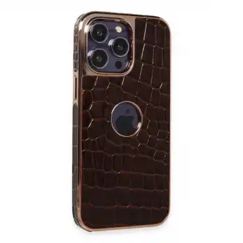 Newface Apple İphone 14 Pro Max Kılıf Snake Kapak - Bordo