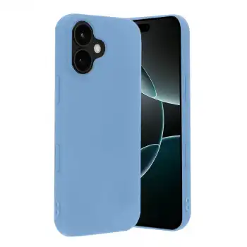Newface Apple İphone 17 Nano İçi Kadife Silikon - Mavi