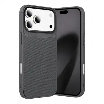 Newface Apple İphone 18 Pro Auto Focus Karbon Kapak - Gri