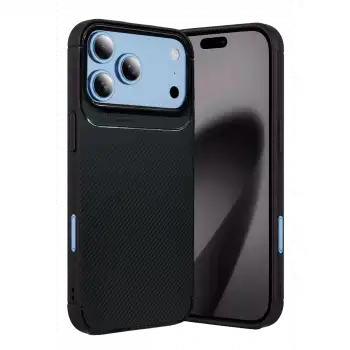 Newface Apple İphone 18 Pro Max Auto Focus Karbon Kapak - Siyah
