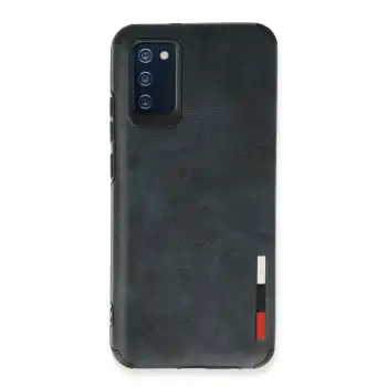 Newface Samsung Galaxy A02s Kılıf Loop Deri Silikon - Lacivert