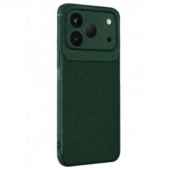 Newface Tecno Spark 50 4g Auto Focus Karbon Kapak - Yeşil