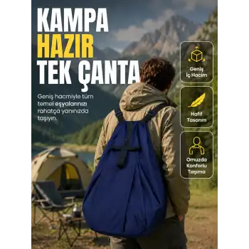 Okul İş Seyahat Kamp ve Günlük Kullanım İçin Çok Amaçlı Taşıma Çantası