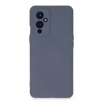 One Plus 9 Kılıf Nano İçi Kadife Silikon - Gri