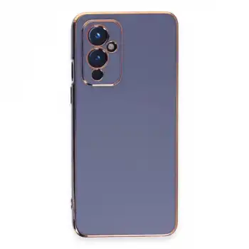 One Plus 9 Kılıf Volet Silikon - Mavi