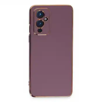 One Plus 9 Kılıf Volet Silikon - Mor
