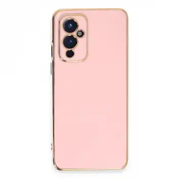 One Plus 9 Kılıf Volet Silikon - Pembe