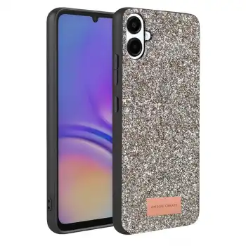 Onegif Samsung Galaxy A07 4g Bright Simli Kapak - Gümüş