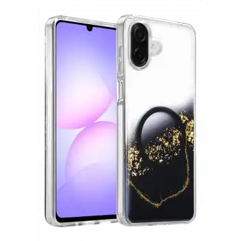 Onegif Samsung Galaxy A07 4g Lotus Simli Magsafe Kapak - Siyah