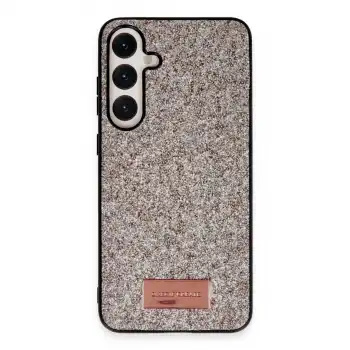 Onegif Samsung Galaxy A55 5g Bright Simli Kapak - Gold