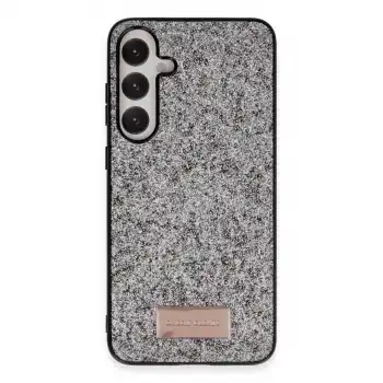 Onegif Samsung Galaxy A55 5g Bright Simli Kapak - Gümüş