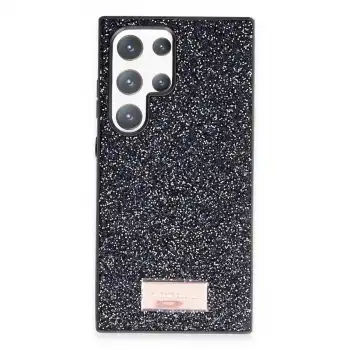 Onegif Samsung Galaxy S23 Ultra Bright Simli Kapak - Siyah