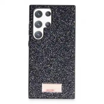 Onegif Samsung Galaxy S23 Ultra Bright Simli Kapak - Siyah