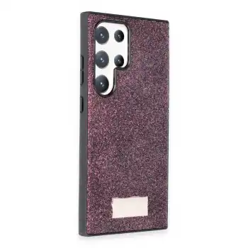 Onegif Samsung Galaxy S24 Ultra Bright Simli Kapak - Derin Mor