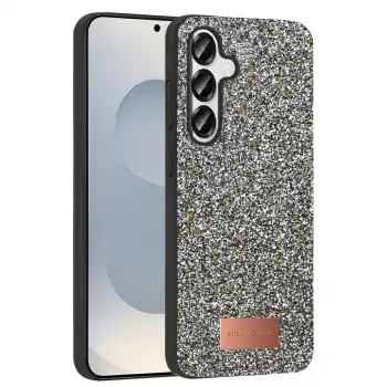 Onegif Samsung Galaxy S25 Plus Bright Simli Kapak - Gümüş