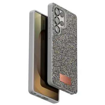 Onegif Samsung Galaxy S25 Ultra Bright Simli Kapak - Gümüş