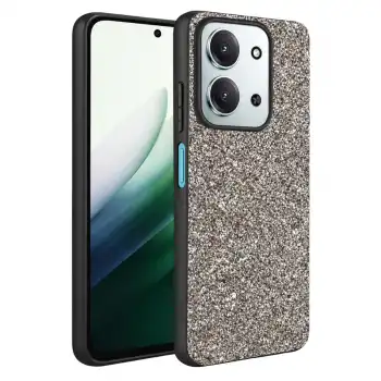 Onegif Xiaomi Redmi 15c 4g Bright Simli Kapak - Gümüş