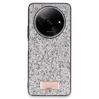 Onegif Xiaomi Redmi A3 4g Bright Simli Kapak - Gümüş