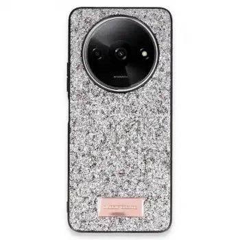 Onegif Xiaomi Redmi A3 4g Bright Simli Kapak - Gümüş