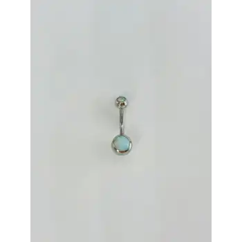 Opal Taşlı Göbek Piercıng