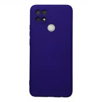 Oppo A15 Kılıf Nano İçi Kadife Silikon - Mor