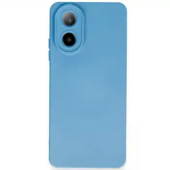 Oppo A38 Kılıf Nano İçi Kadife Silikon - Mavi