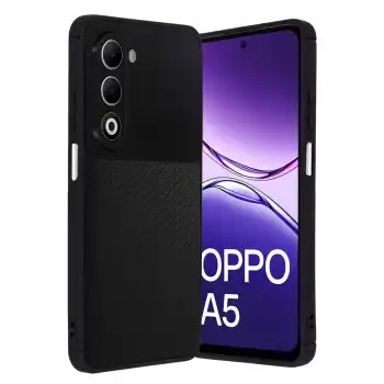 Oppo A5 4g Auto Focus Karbon Kapak - Siyah