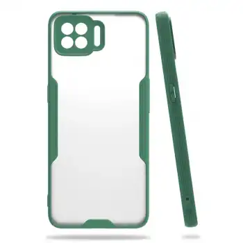 Oppo A73 Kılıf Platin Silikon - Yeşil