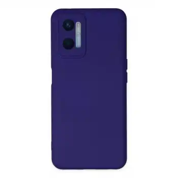 Oppo A96 Kılıf Nano İçi Kadife Silikon - Mor