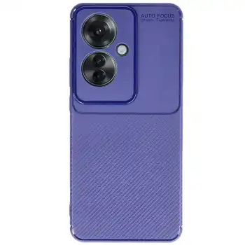 Oppo Reno 11f Kılıf Auto Focus Karbon Kapak - Lacivert