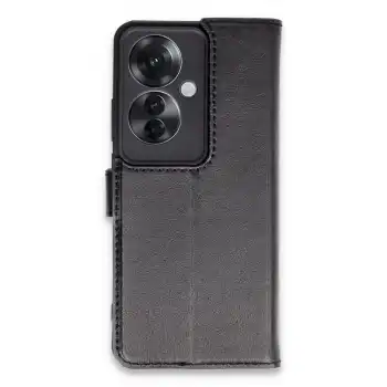 Oppo Reno 11f Kılıf Trend S Plus Kapaklı Kılıf - Siyah