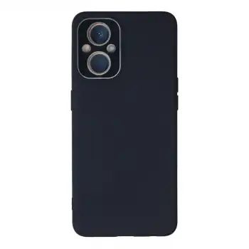 Oppo Reno 7 Lite Kılıf Lansman Glass Kapak - Lacivert