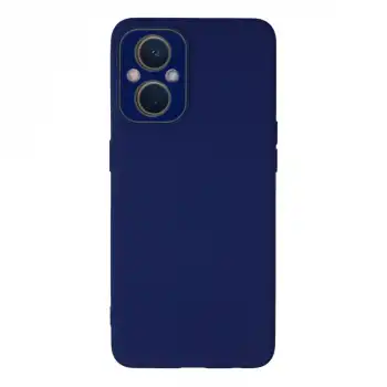 Oppo Reno 7 Lite Kılıf Lansman Glass Kapak - Sky Blue