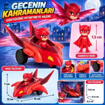 Owlette Figür ve Owl Glider Araç