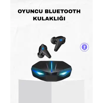 Oyuncu Bluetooth Kulaklık Tam Kablosuz Stereo LED Işıklı