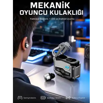 Oyuncu Kulaklığı Yeni Mekanik Kablosuz Kulaklık İos Android Uyumlu Yeni Nesil