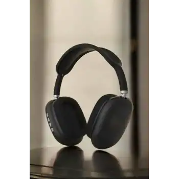 P9 Plus Kulaklık Siyah Bluetooth Bağlantılı Kulak Üstü Kablosuz