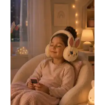 Peluş Bluetooth Kulaküstü Kulaklık Mikrofonlu Kablosuz Müzik Kulaklığı