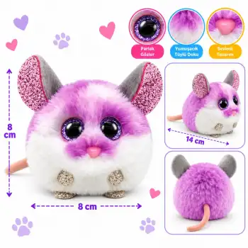 Peluş Fare Colby 8 cm