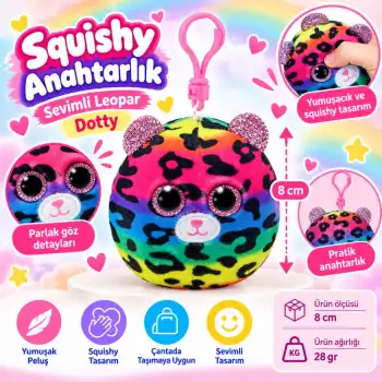 Peluş Leopar Anahtarlık Dotty