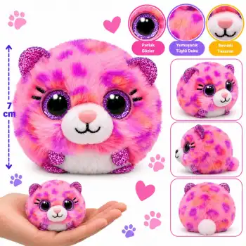 Peluş Leopar Topaz 7 cm