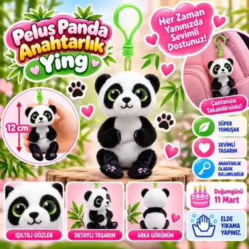 Peluş Panda Anahtarlık Ying
