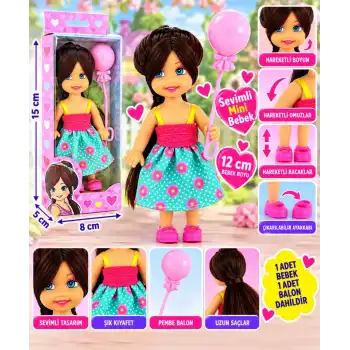 Pembe Balonlu Kumral Mini Bebek