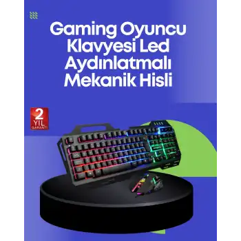 PG8018 LED Aydınlatmalı Mekanik Klavye Mouse – Oyunlarda Üstün Performans