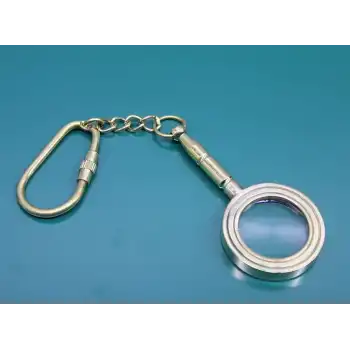 Pirinç Büyüteç Anahtarlık 2589